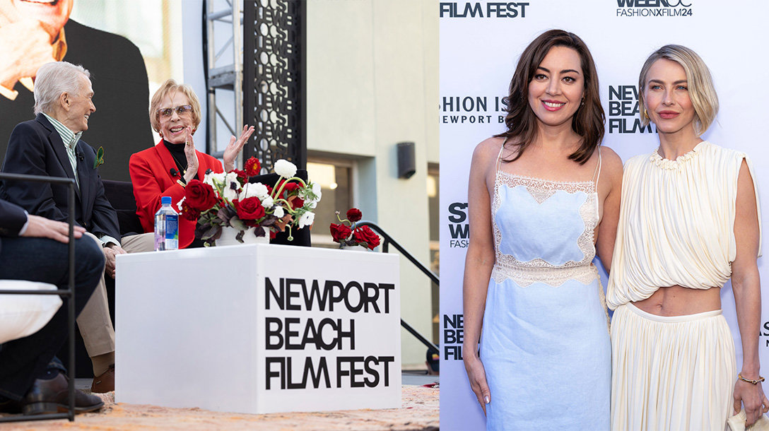 Bob Mackie, Carol Burnett, Aubrey Plaza, and Julianne Hough at StyleWeekOC