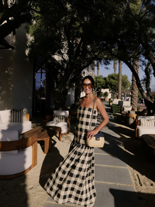 Woman posing in front of RH