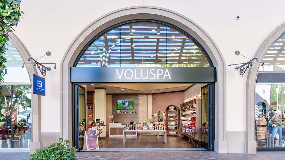 Voluspa storefront at Fashion Island