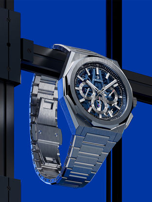 Zenith watch in blue